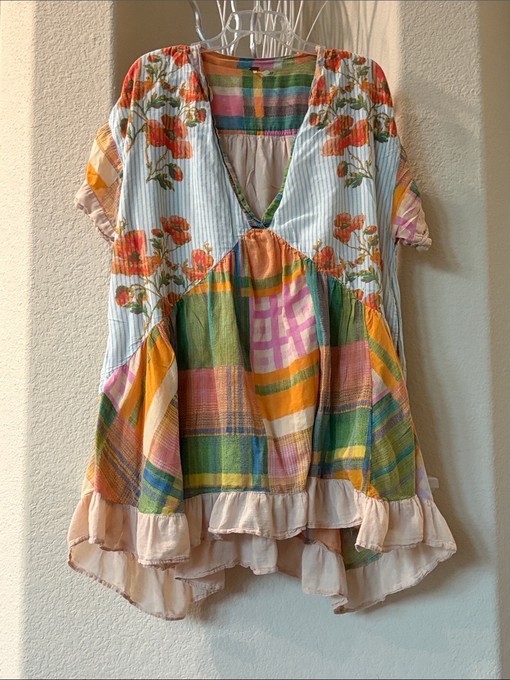 Free People Printed Agnes Dress Size L - Picture 2 of 9